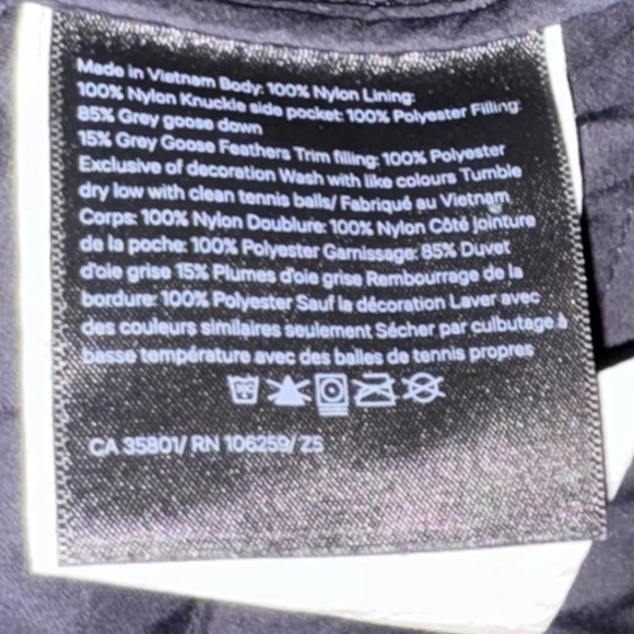 NWOT LULULEMON Pack It Down Black Goose Down Pufffer Vest Jacket Size 6 - Picture 6 of 15